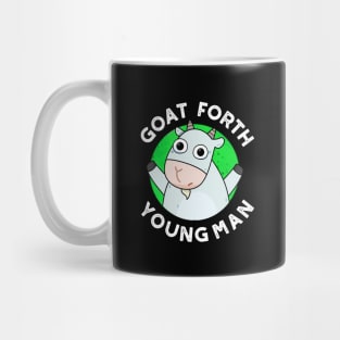 Goat Forth Young Man Cute Animal Pun Mug